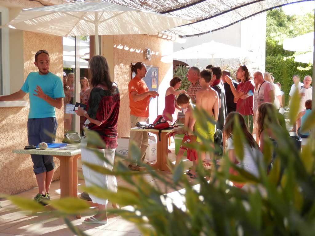 réception groupe vallon Pont d'Arc